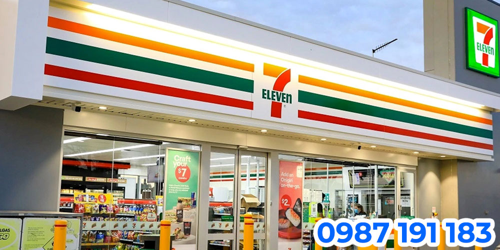 Nhận thi công bảng hiệu chuỗi cửa hàng tiện lợi 7-Eleven