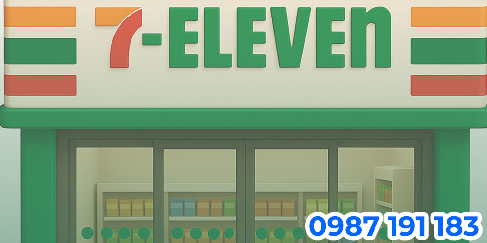 Mẫu bảng hiệu cửa hàng tiện lợi 7-Eleven 06