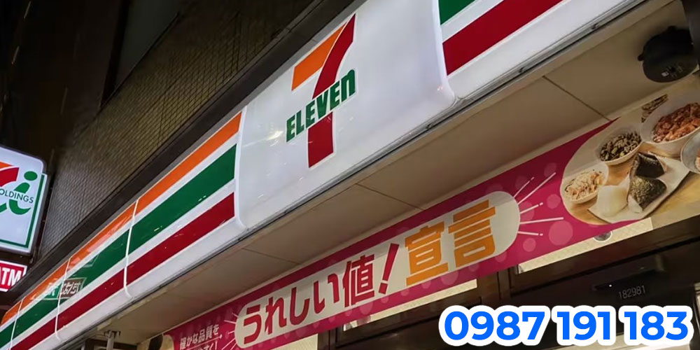 Mẫu bảng hiệu cửa hàng tiện lợi 7-Eleven 09