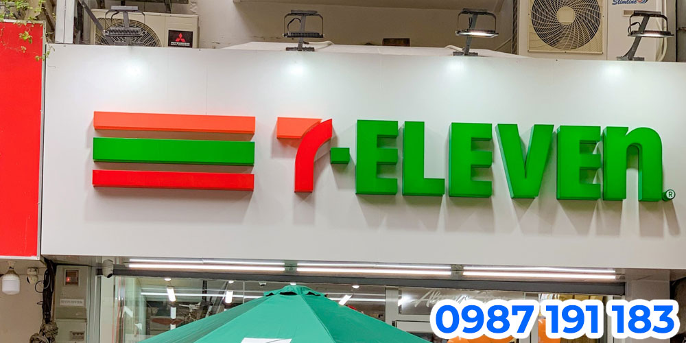 Mẫu bảng hiệu cửa hàng tiện lợi 7-Eleven 11