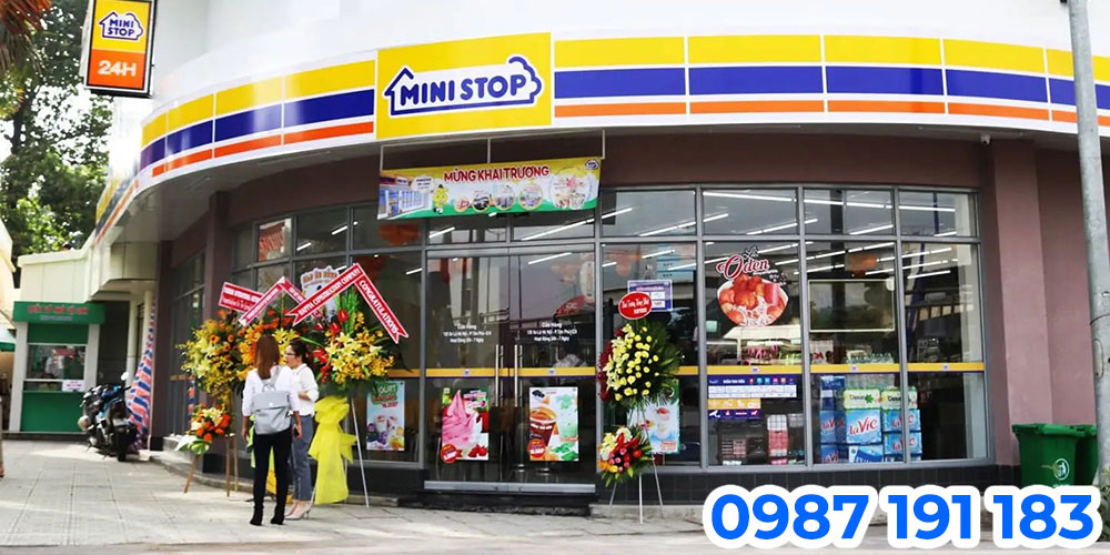 Mẫu bảng hiệu cửa hàng tiện lợi Ministop 01