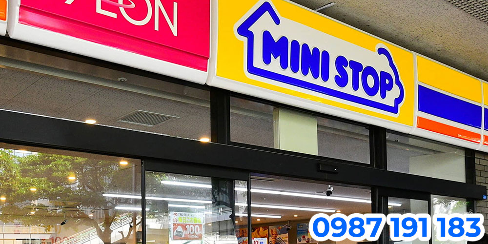 Mẫu bảng hiệu cửa hàng tiện lợi Ministop 02