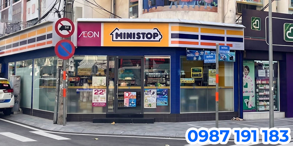 Mẫu bảng hiệu cửa hàng tiện lợi Ministop 03