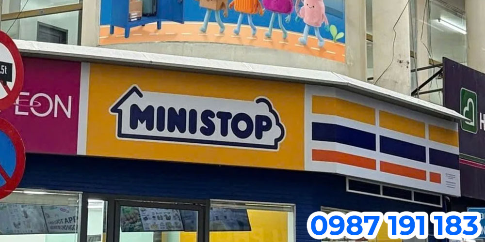 Mẫu bảng hiệu cửa hàng tiện lợi Ministop 04