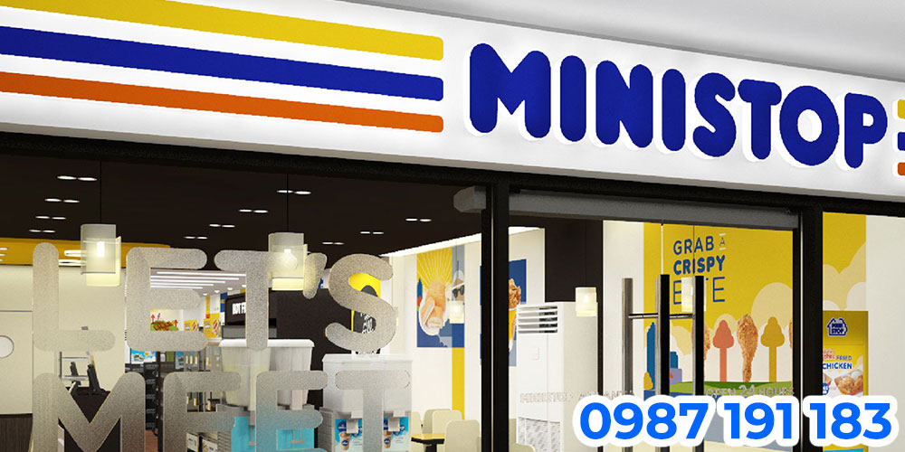 Mẫu thiết kế bảng hiệu cửa hàng Ministop