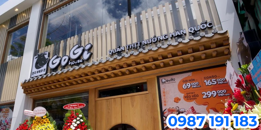 Mẫu bảng hiệu nhà hàng thịt nướng GoGi House 10