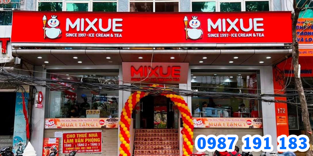 Mẫu bảng hiệu trà sữa Mixue 08