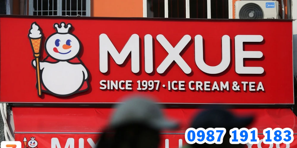 Mẫu bảng hiệu trà sữa Mixue 09