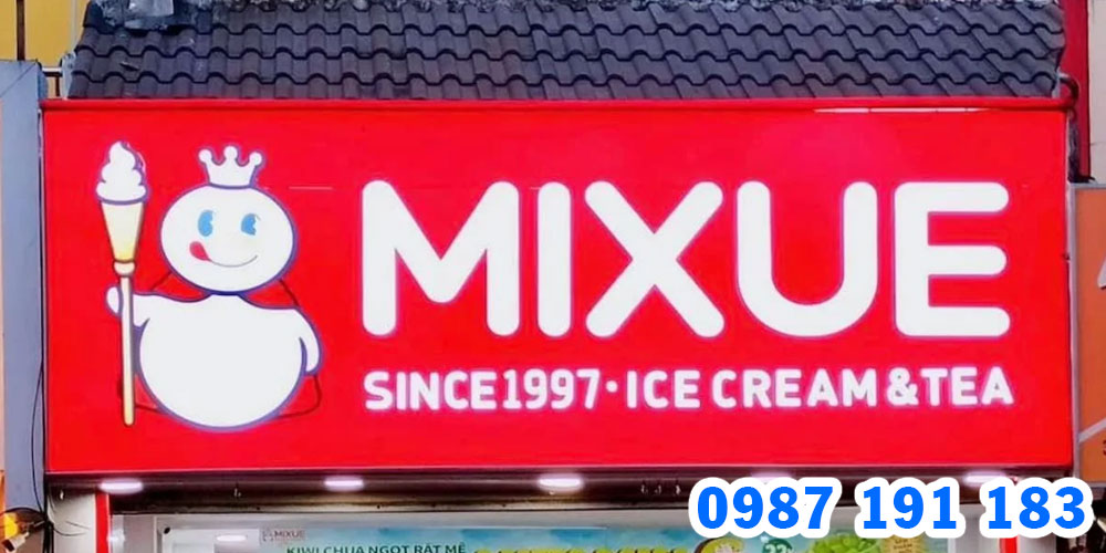 Mẫu bảng hiệu trà sữa Mixue 06