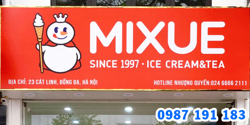 Mẫu bảng hiệu trà sữa Mixue 07