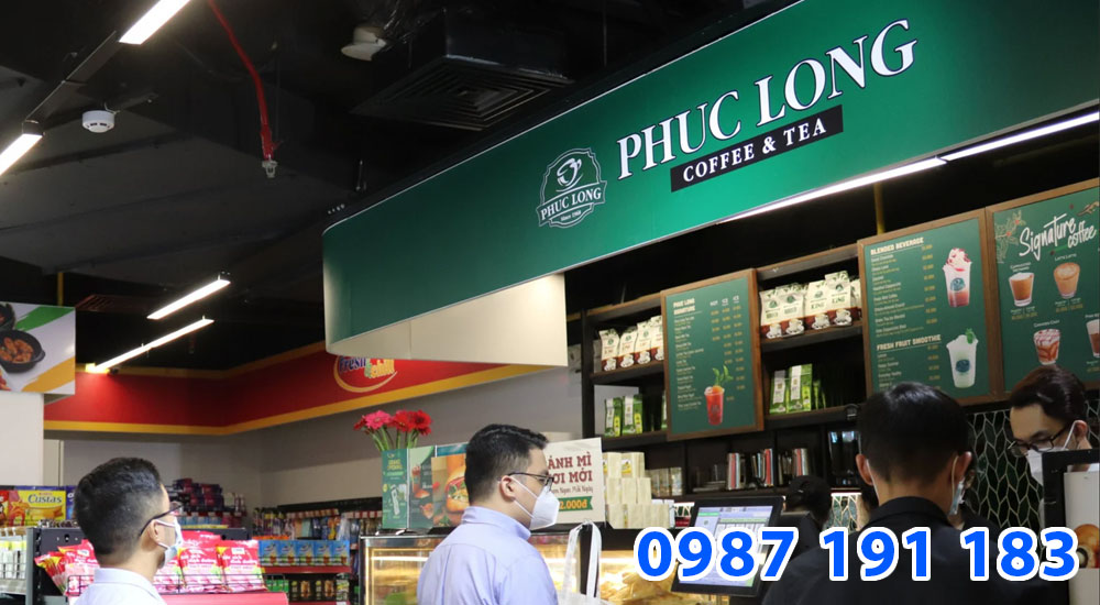 Thi công bảng hiệu đồng bộ sẽ giúp khách hàng dễ nhận diện khi đi bất cứ đâu