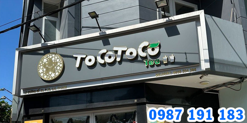 Mẫu bảng hiệu trà sữa Tocotoco 02