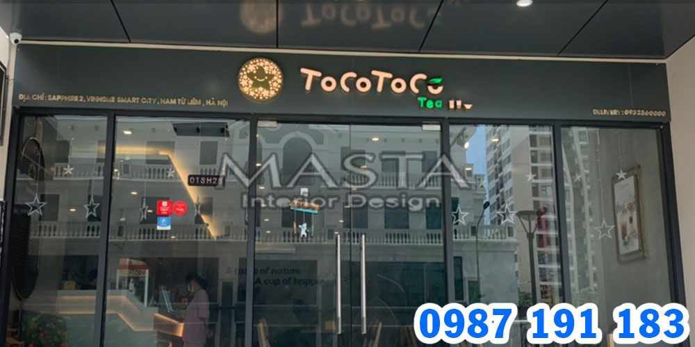 Mẫu bảng hiệu trà sữa Tocotoco 04