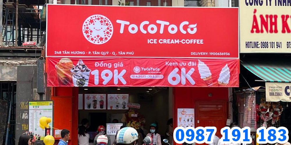 Mẫu bảng hiệu trà sữa Tocotoco 09