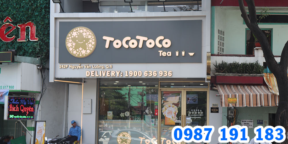 Mẫu bảng hiệu trà sữa Tocotoco 10