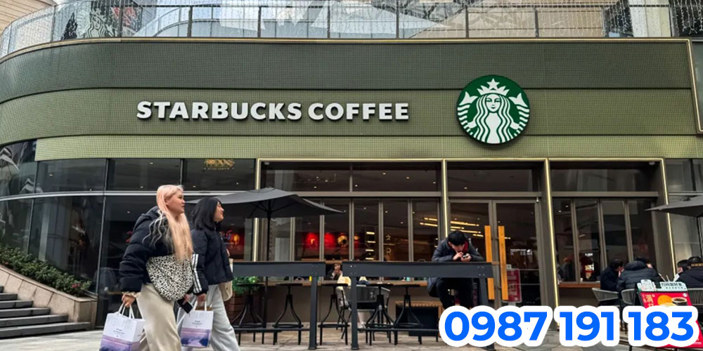 Mẫu bảng hiệu chuỗi cửa hàng cà phê Starbucks 05