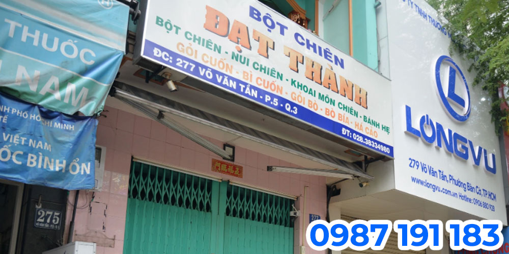 Mẫu bảng hiệu quán bột chiên tại TPHCM