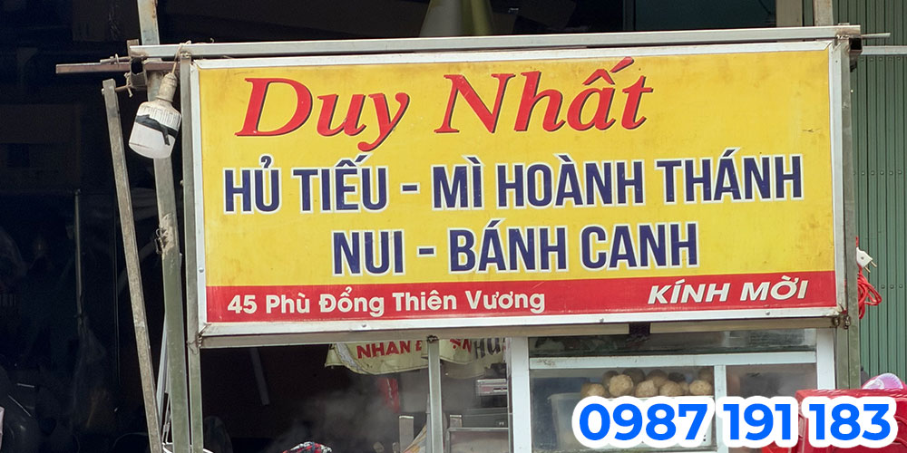 Mẫu bảng hiệu quán hủ tiếu 01
