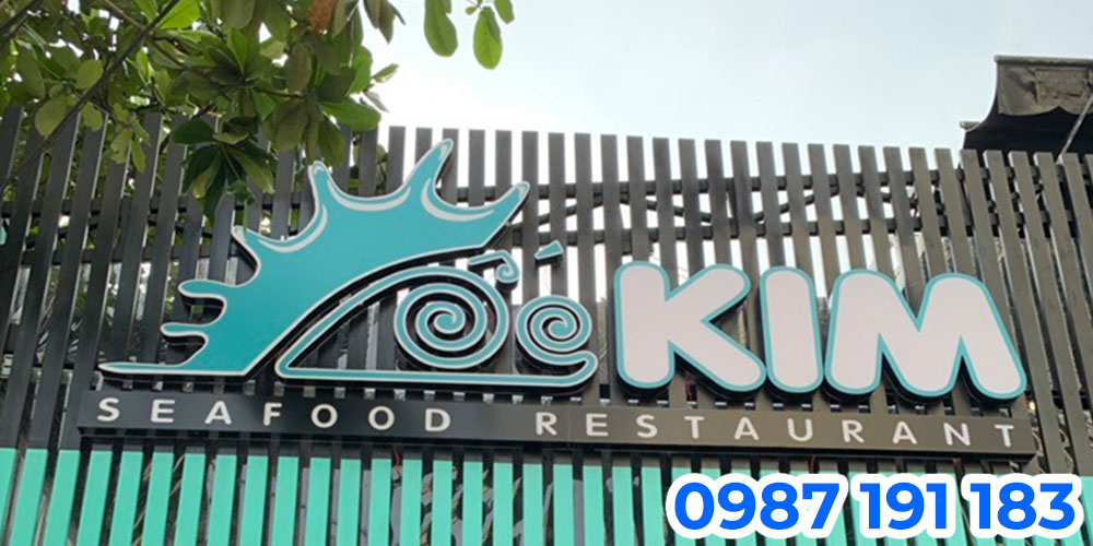 Mẫu bảng hiệu quán ốc sẽ giúp quảng bá tốt cho thương hiệu