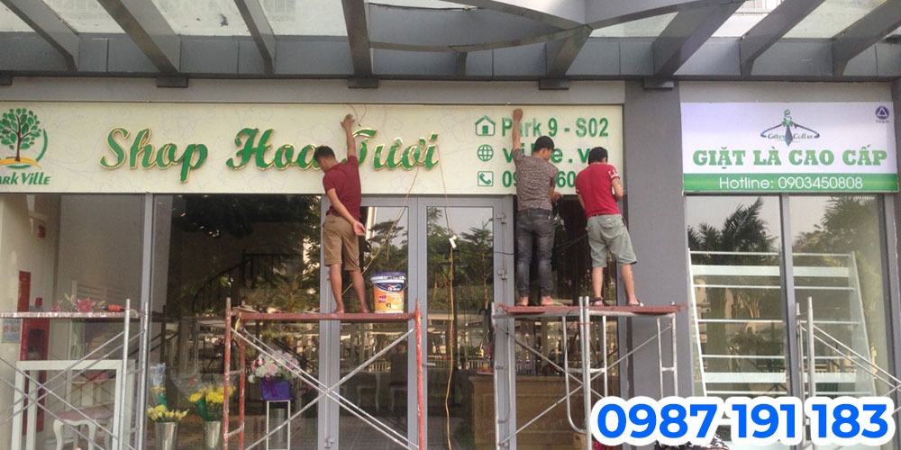 Mẫu bảng hiệu shop hoa 03