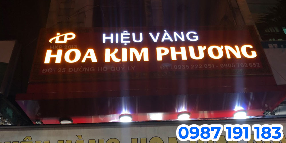 Mẫu bảng hiệu tiệm vàng 02