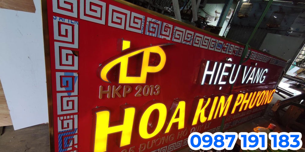 Mẫu bảng hiệu tiệm vàng 03