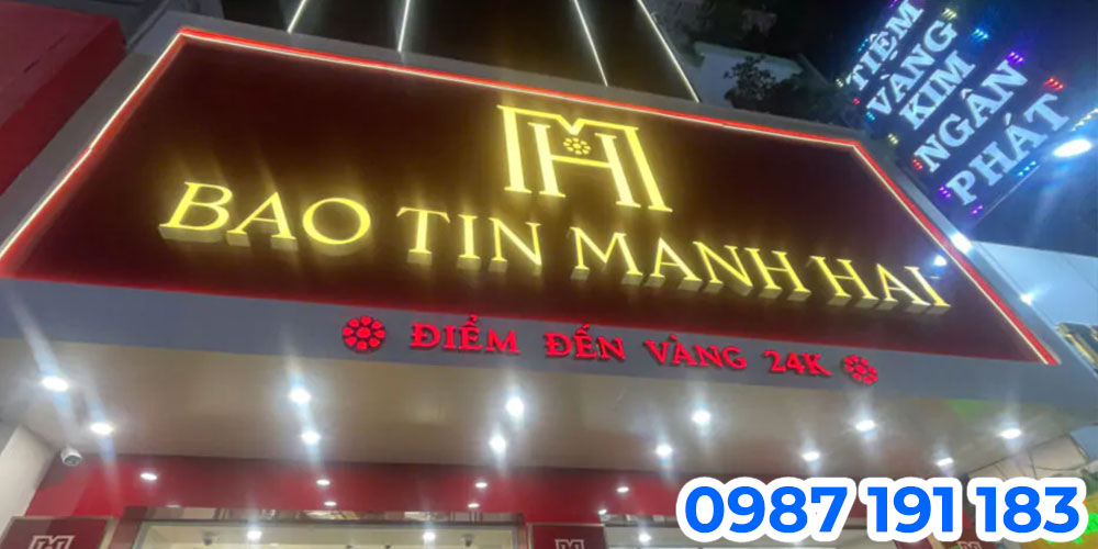 Mẫu bảng hiệu tiệm vàng 05