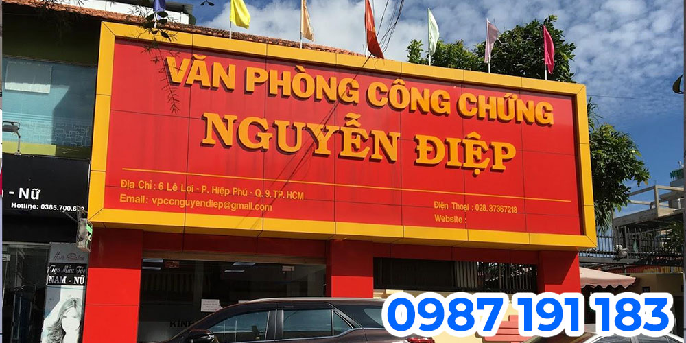 Cần tuân thủ đầy đủ quy định pháp luật về làm bảng hiệu công chứng