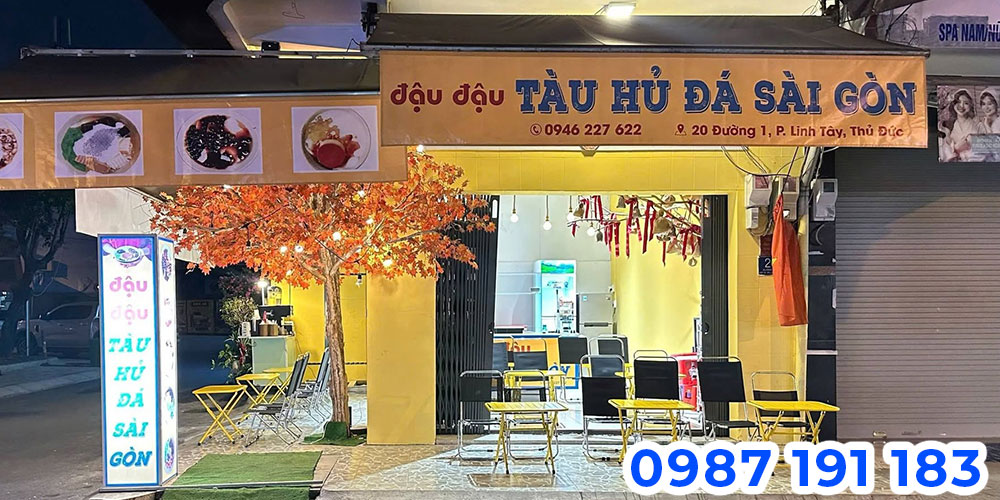 Phong cách thiết kế biển bán tàu hũ đá phổ biến