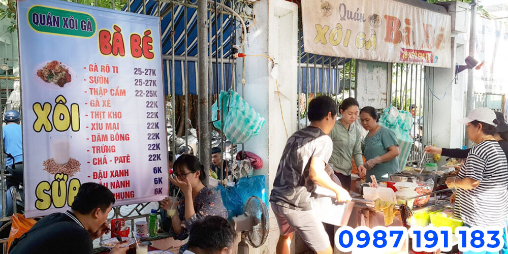 Mẫu bảng hiệu sẽ giúp quán bán xôi kinh doanh tốt hơn